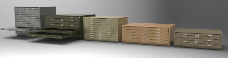 10-Drawer Extra-Large Flat File - 54 X 41 X 32